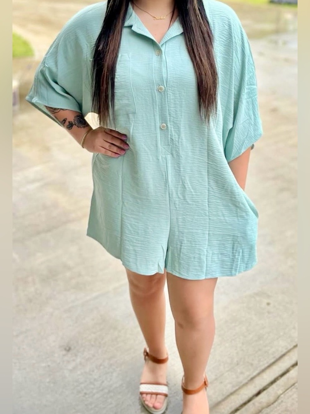 ASVIVID Women’s Oversized Romper NWT